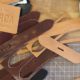 Photo of belt making supplies on a table
