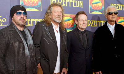 Photo of the members of Led Zeppelin