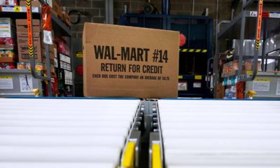 Photo of a box of Walmart merchandise