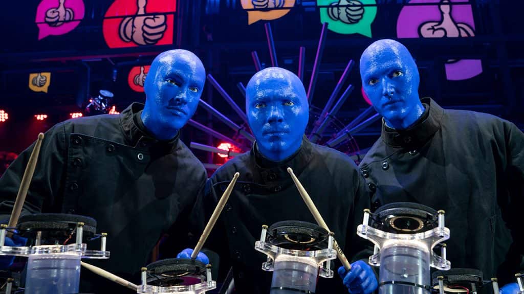 Photo of the Blue Man Group