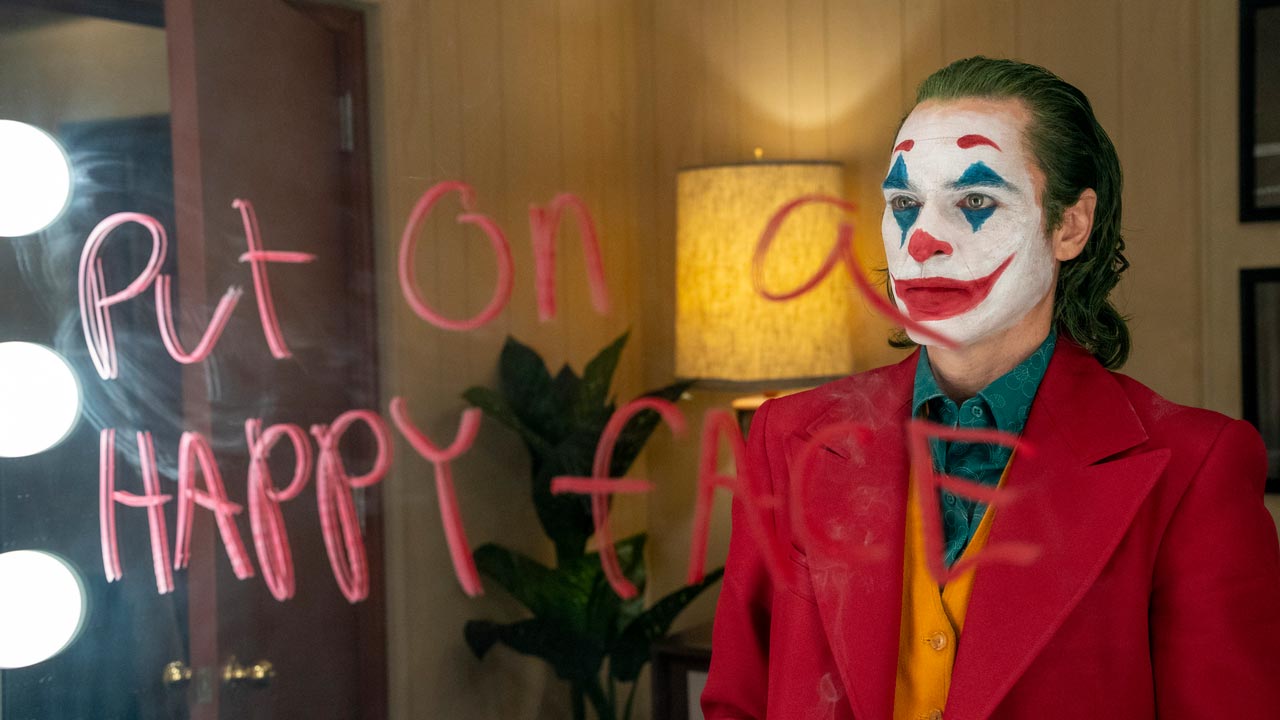 Photo of the Joker as played by Joaquin Phoenixs
