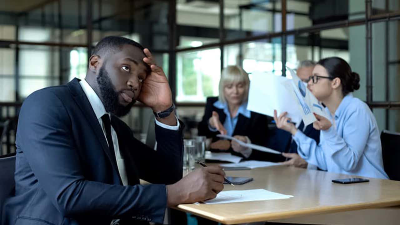 Photo of people at work