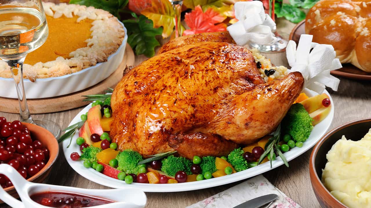photo of Thanksgiving dinner