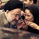 Photo of outgoing reformist Iranian President Mohammad Khatami talking on the phone