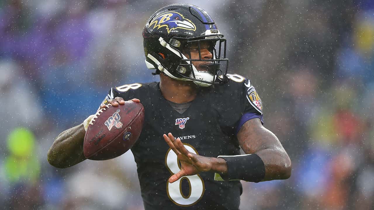 Photo of Baltimore Ravens quarterback Lamar Jackson