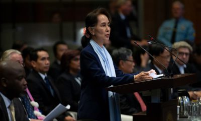 Photo of Myanmar's leader Aung San Suu Kyi