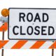 Photo of a road closed sign