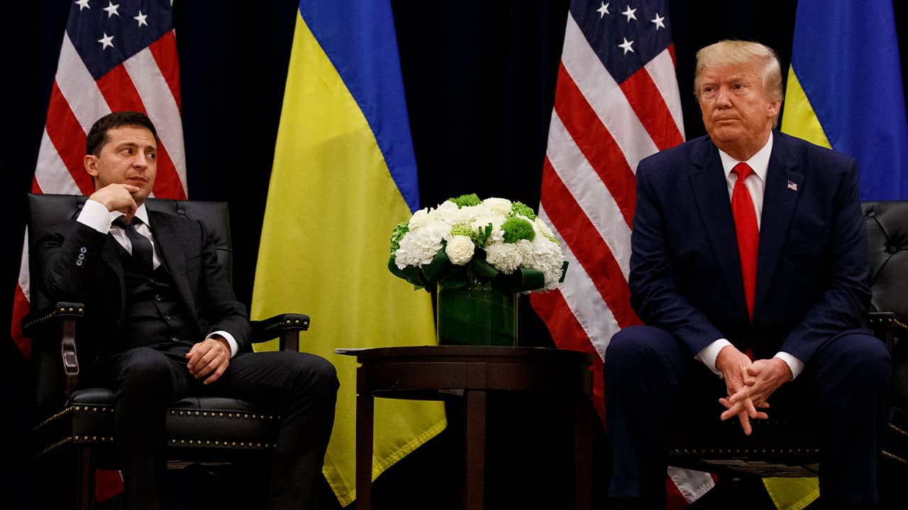 Photo of President Donald Trump and Ukrainian President Volodymyr Zelenskiy