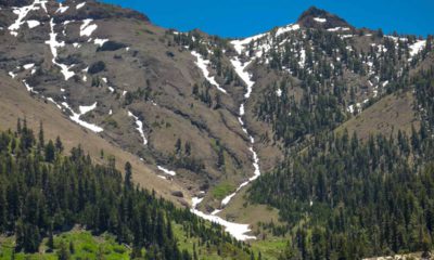 Photo of snow on mountains