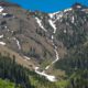 Photo of snow on mountains