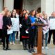 Photo of Alanna Smith speaking during a news conference