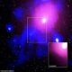 Photo of the Ophiuchus galaxy cluster viewed in a composite of X-ray, radio and infrared data