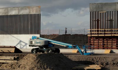 Photo of border wall construction in Donna, Texas