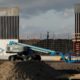 Photo of border wall construction in Donna, Texas