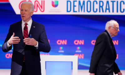 Photo of Joe Biden and Bernie Sanders