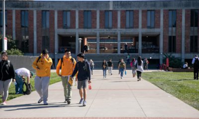 Photo of college students on campus at CSU East Bay