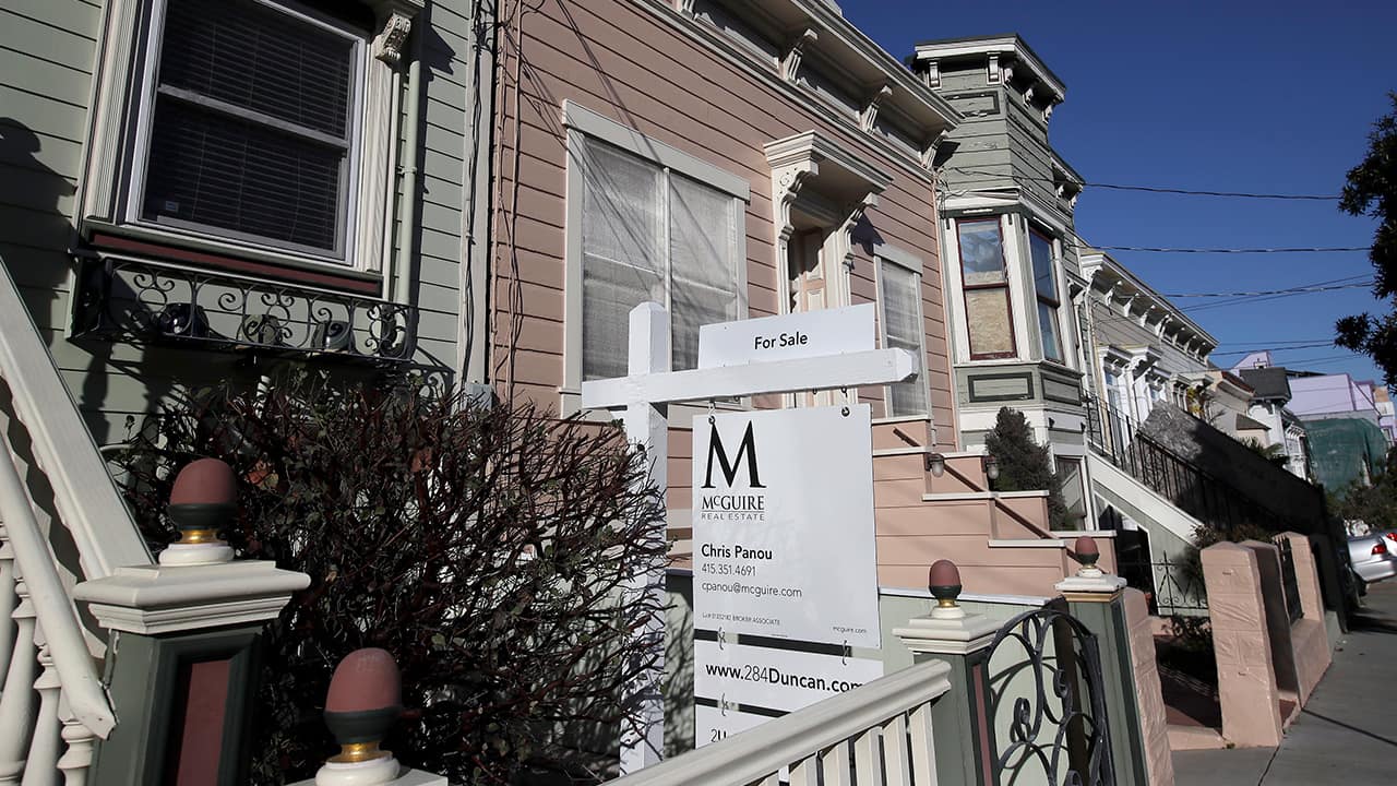 Photo of a real estate sign in San Francisco