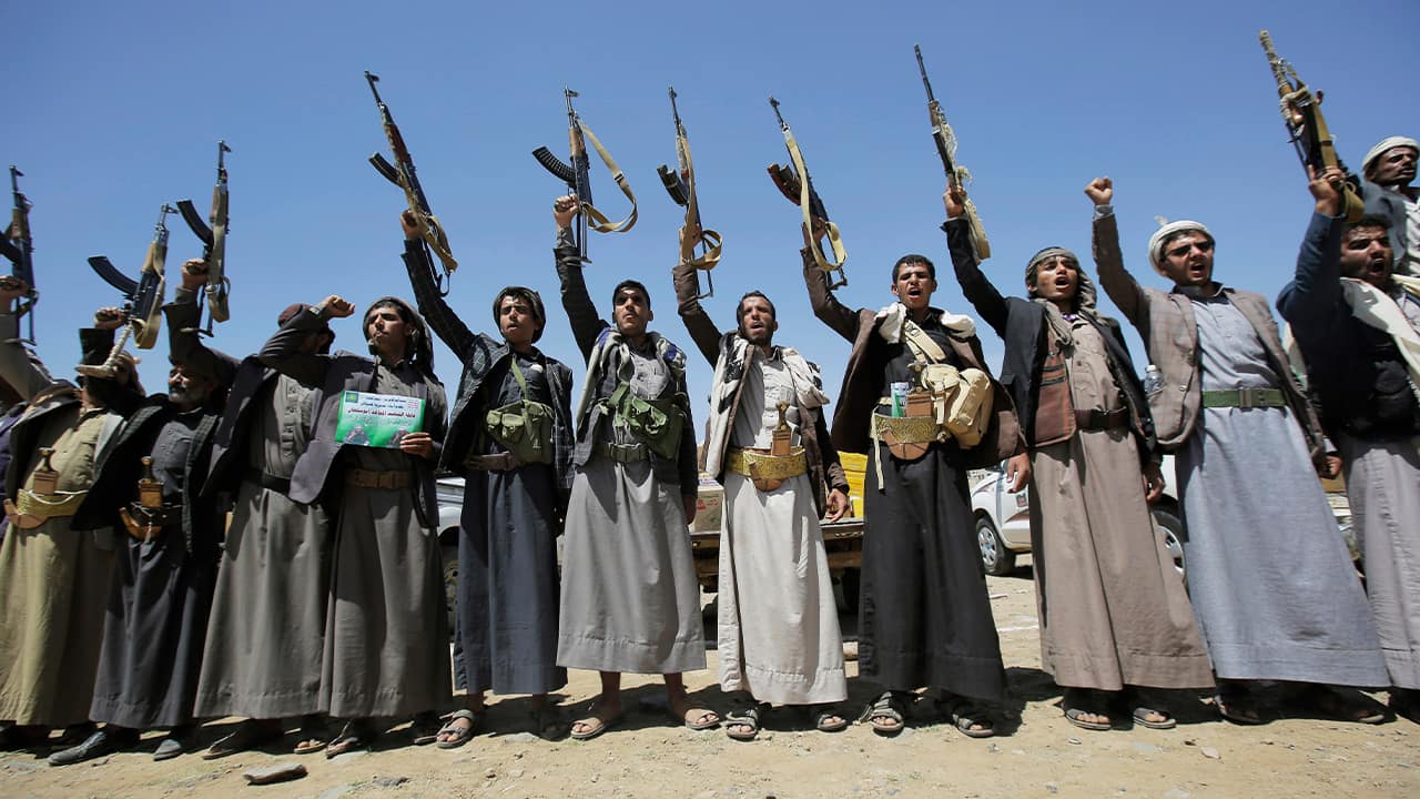 Photo of Houthi tribesmen