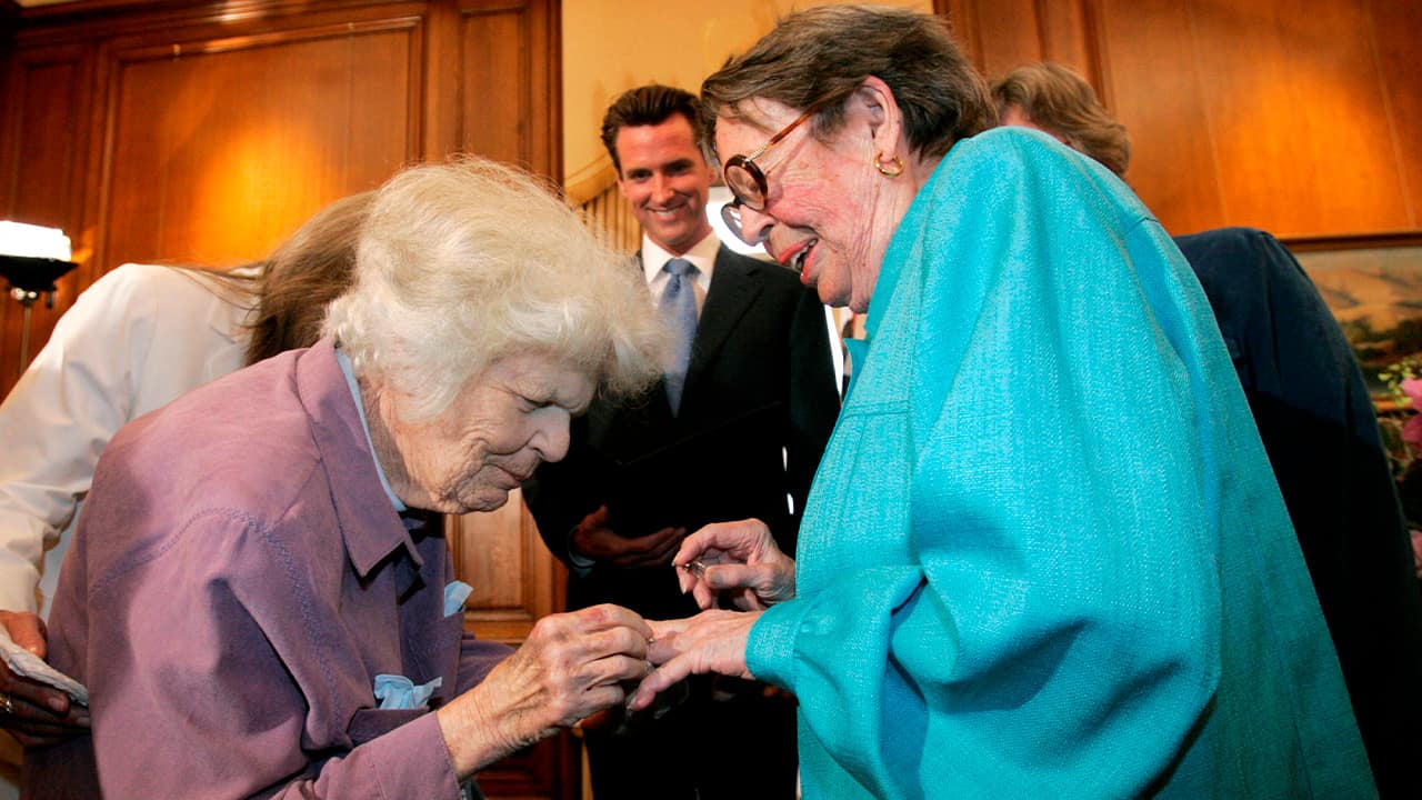 Photo of Del Martin and Phyllis Lyon