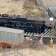 Photo of a Pacific Harbor Line train that derailed