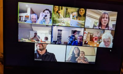 Photo of a Zoom video call