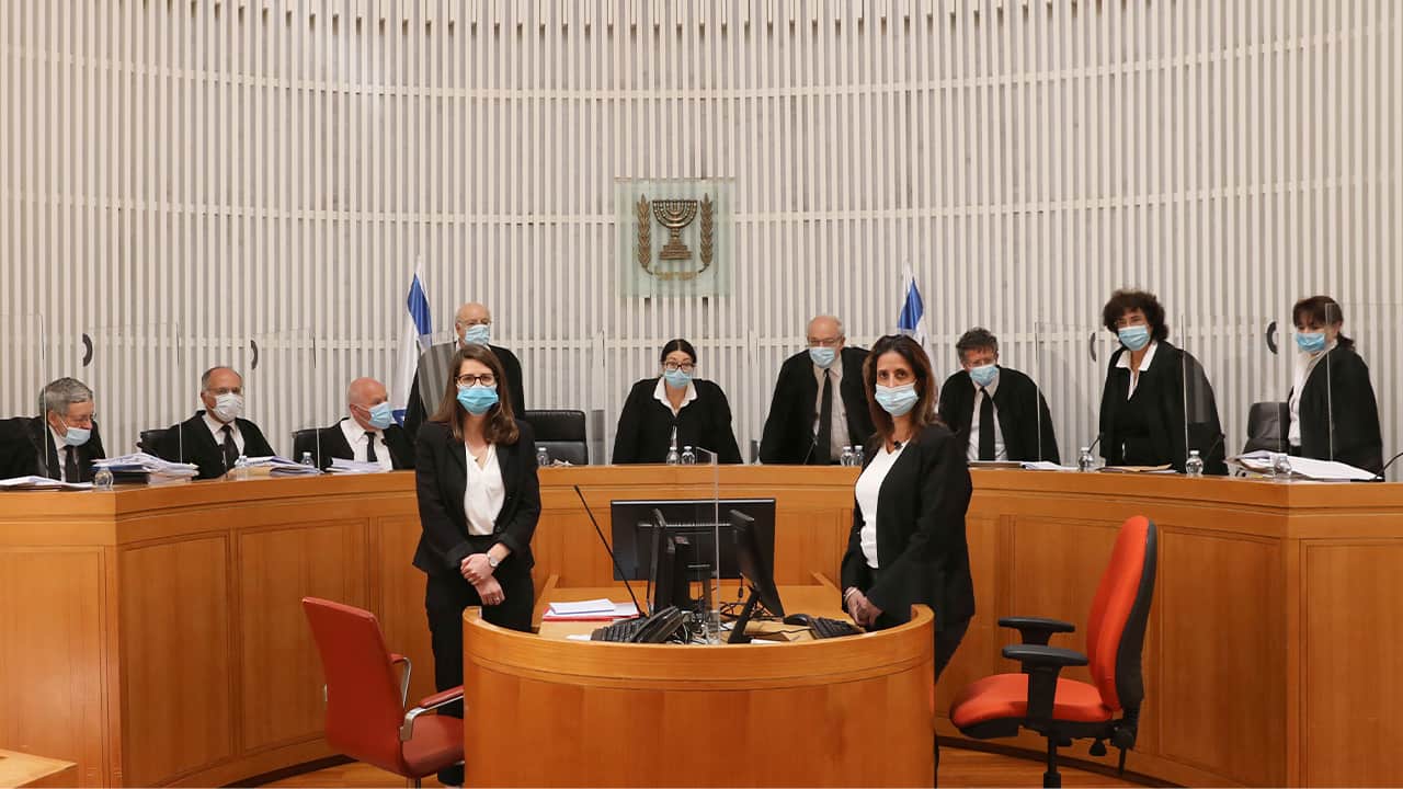 Photo of Israeli Supreme Court judges