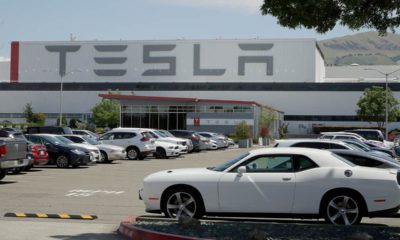 Photo of a Tesla car plant