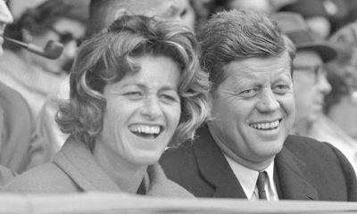 Photo of President John F. Kennedy and his sister, Jean Kennedy Smith