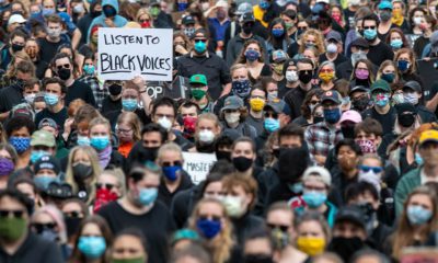 Photo of protesters in Maine