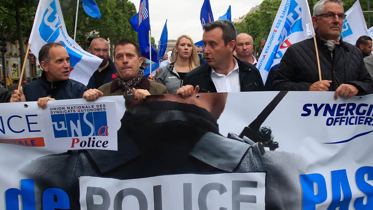 Photo of protests in France