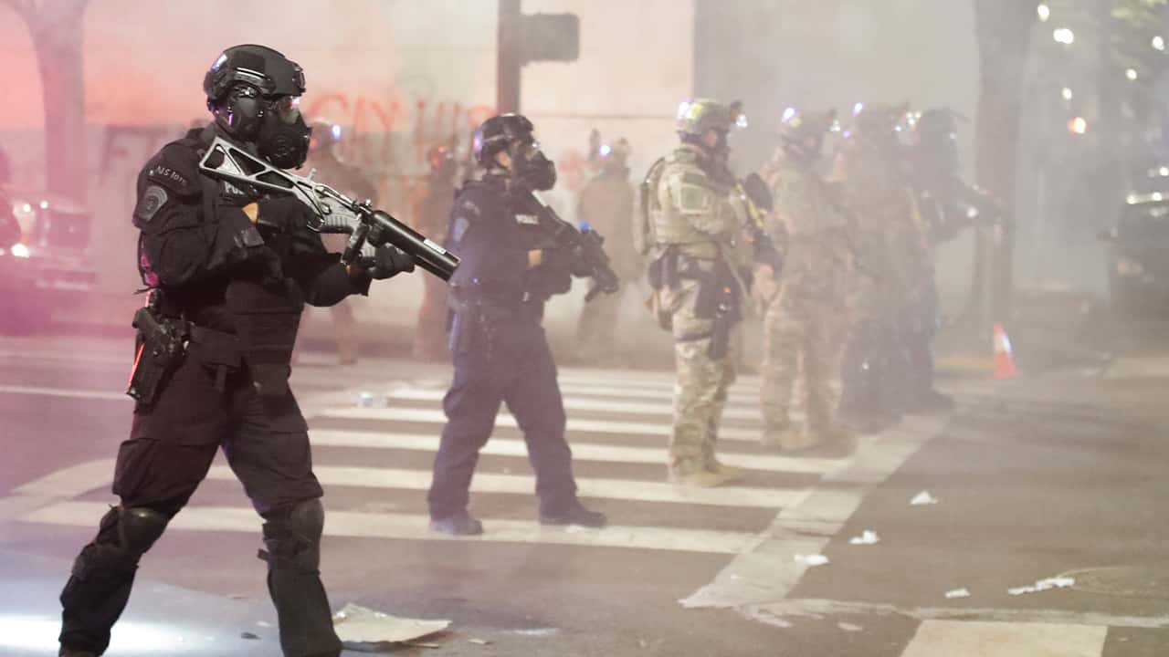 Photo of police in Portland