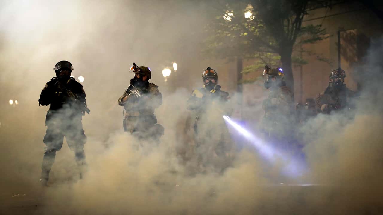 Photo of protests in Portland