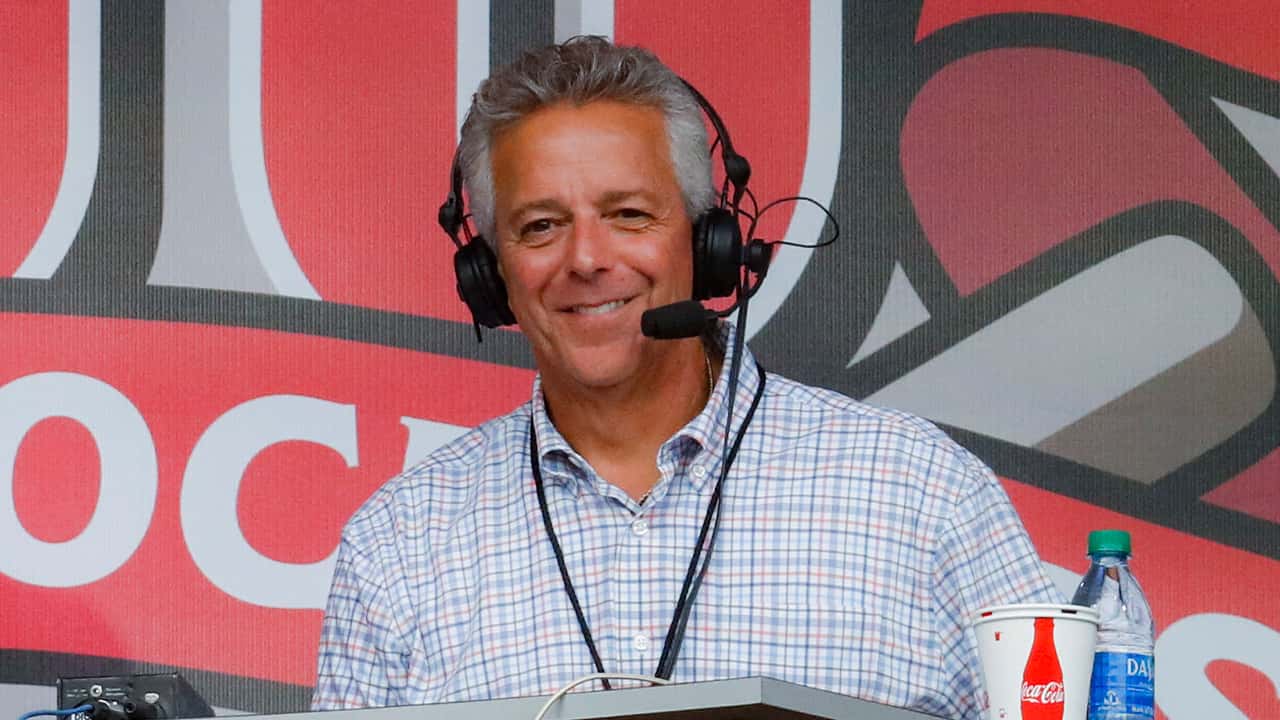 Photo of Cincinnati Reds broadcaster Thom Brennaman
