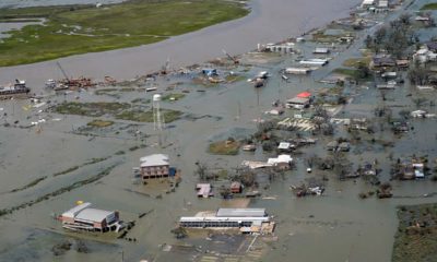 Photo of the aftermath of Hurricane Laura