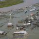 Photo of the aftermath of Hurricane Laura