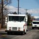 Photo of postal trucks