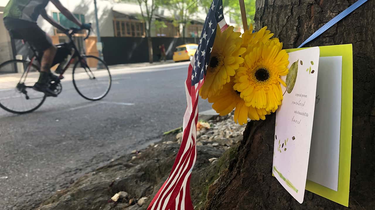 Photo of a small memorial