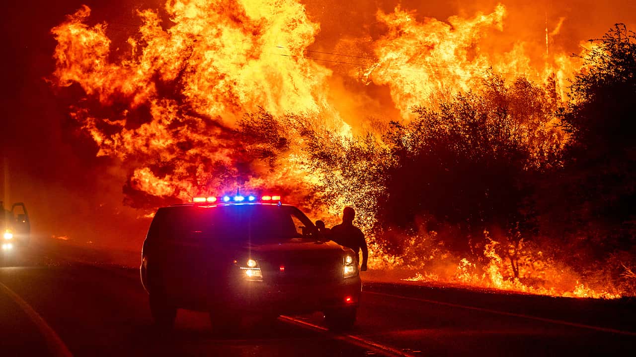 Photo of the Creek Fire